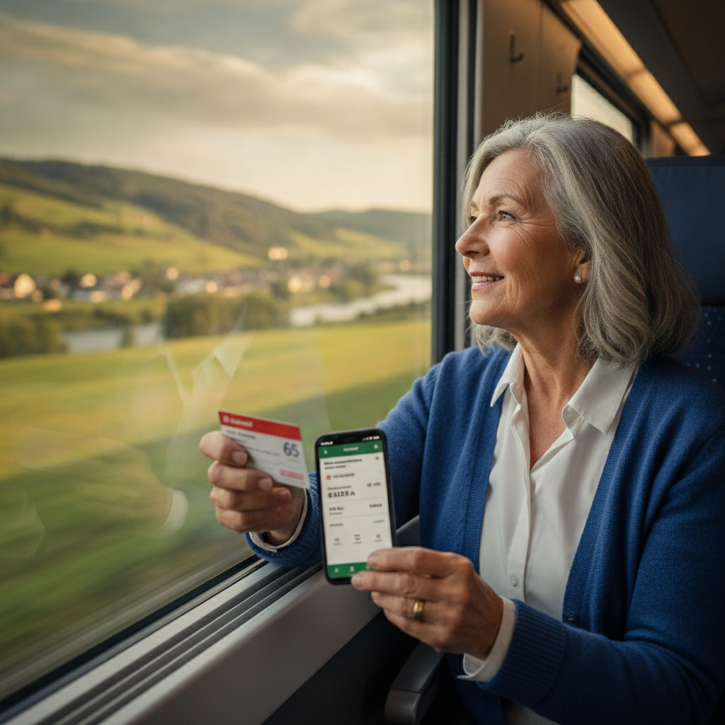 Symbolbild zu „Bahncard 65 Vorteile: So sichern Sie sich günstige Bahntickets für Rentner" — KI-generiert.