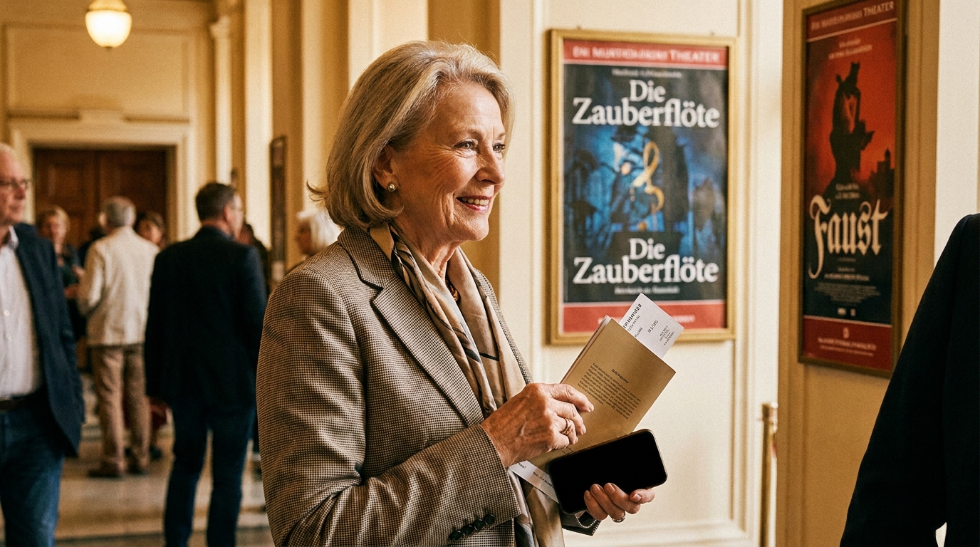 Symbolbild zu „Kultur für Senioren kostenlos: So erhalten Sie Gratis-Tickets für Theater & Co." — KI-generiert.
