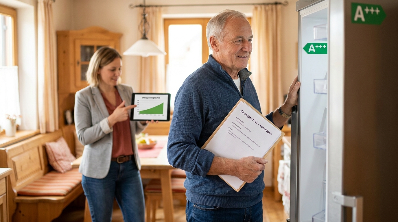 Stromsparcheck für Rentner: So erhalten Sie Zuschüsse für neue Elektrogeräte